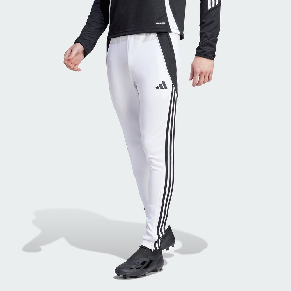 Adidas Tiro 24 Men's Soccer Athletic Bottoms Jogger Track Pant White Size Medium